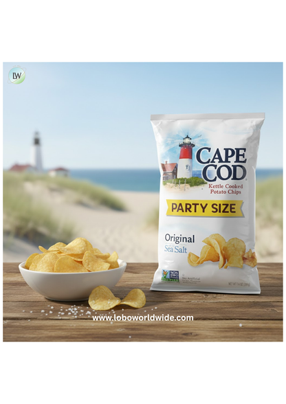 Cape Cod Potato Chips, Less Fat Original Kettle Chips, 14 oz