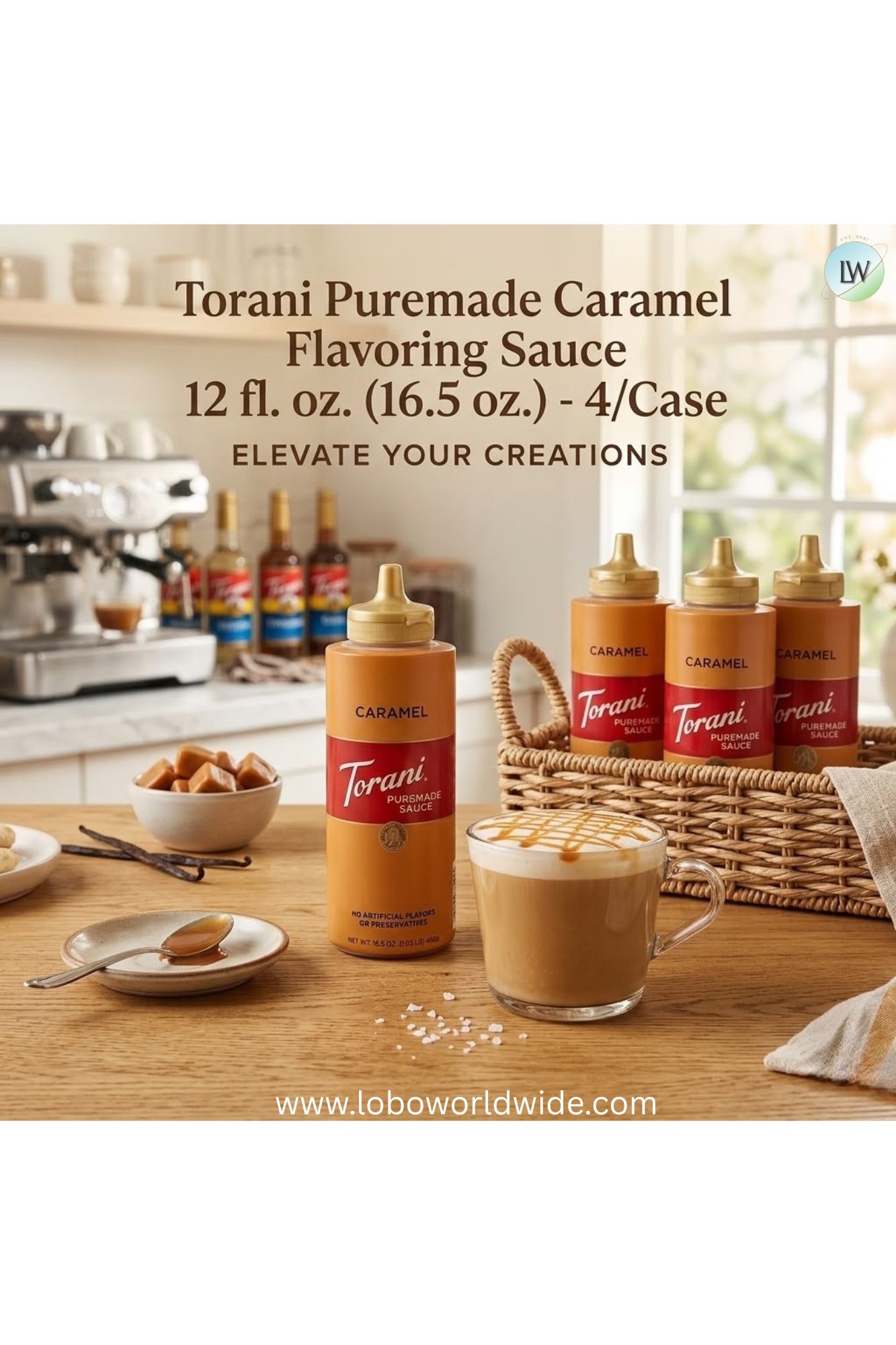 Torani Puremade Flavoring Sauce 12 fl. oz. - 4/Case