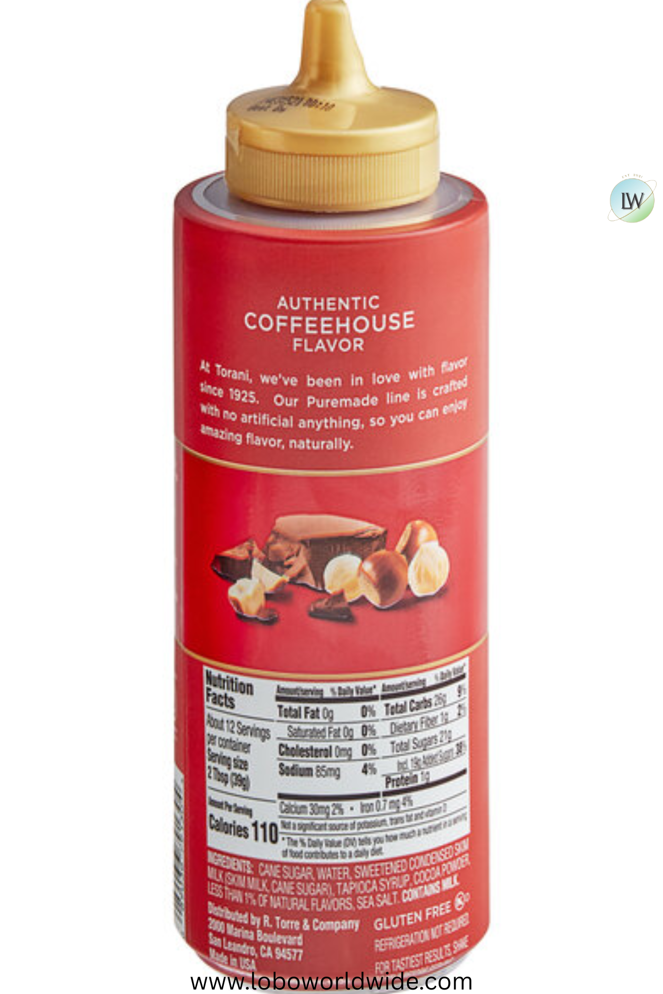 Torani Puremade Flavoring Sauce 12 fl. oz. - 4/Case
