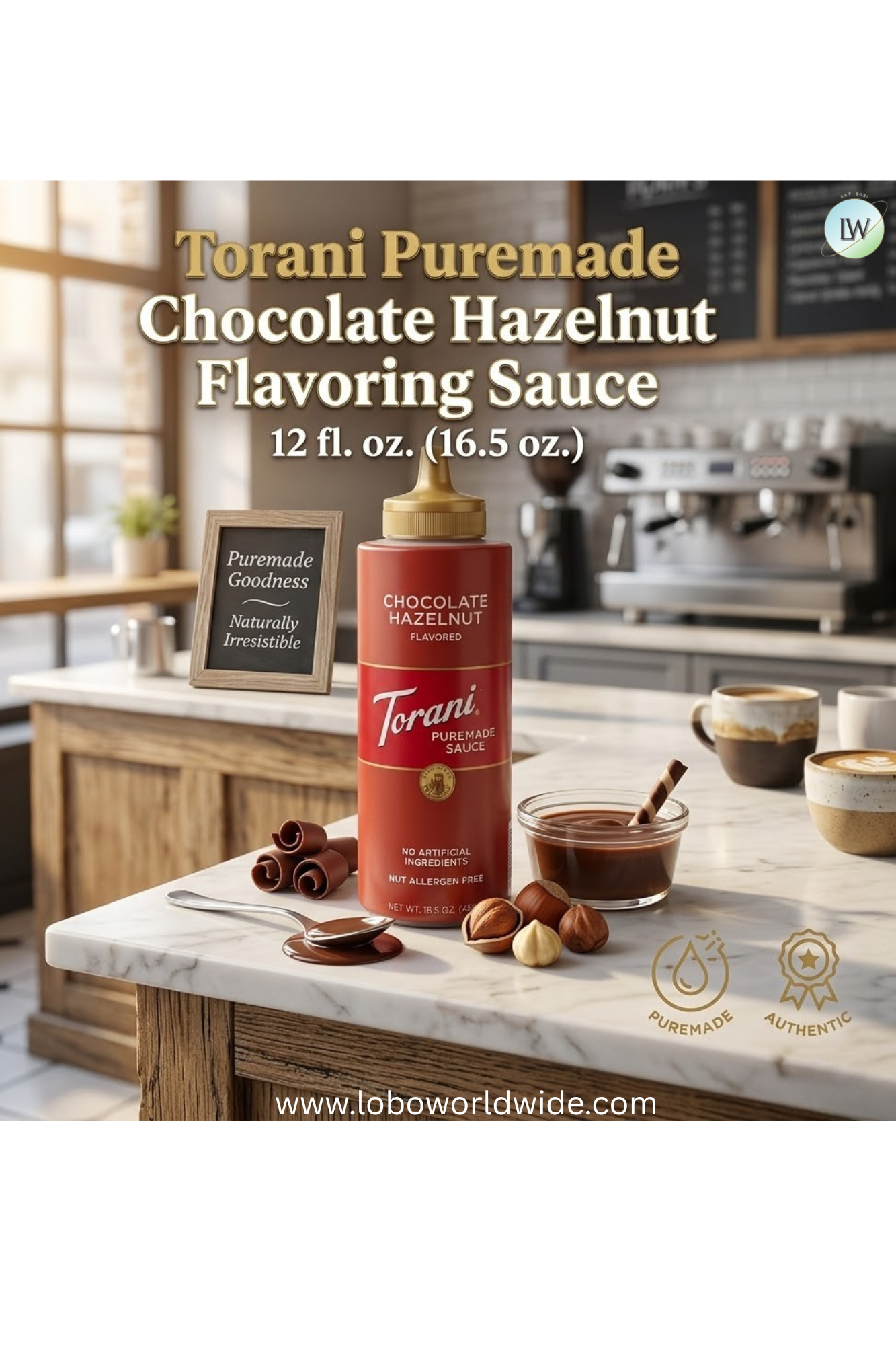 Torani Puremade Flavoring Sauce 12 fl. oz.