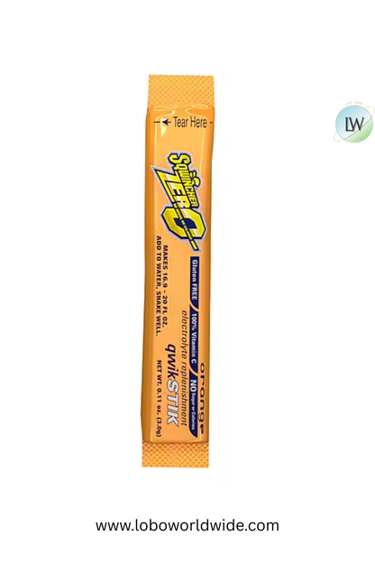 Sqwincher Qwik Stik ZERO Sugar, 0.11 oz, Pack, Yields 20 oz,200pk(Various Flavours)