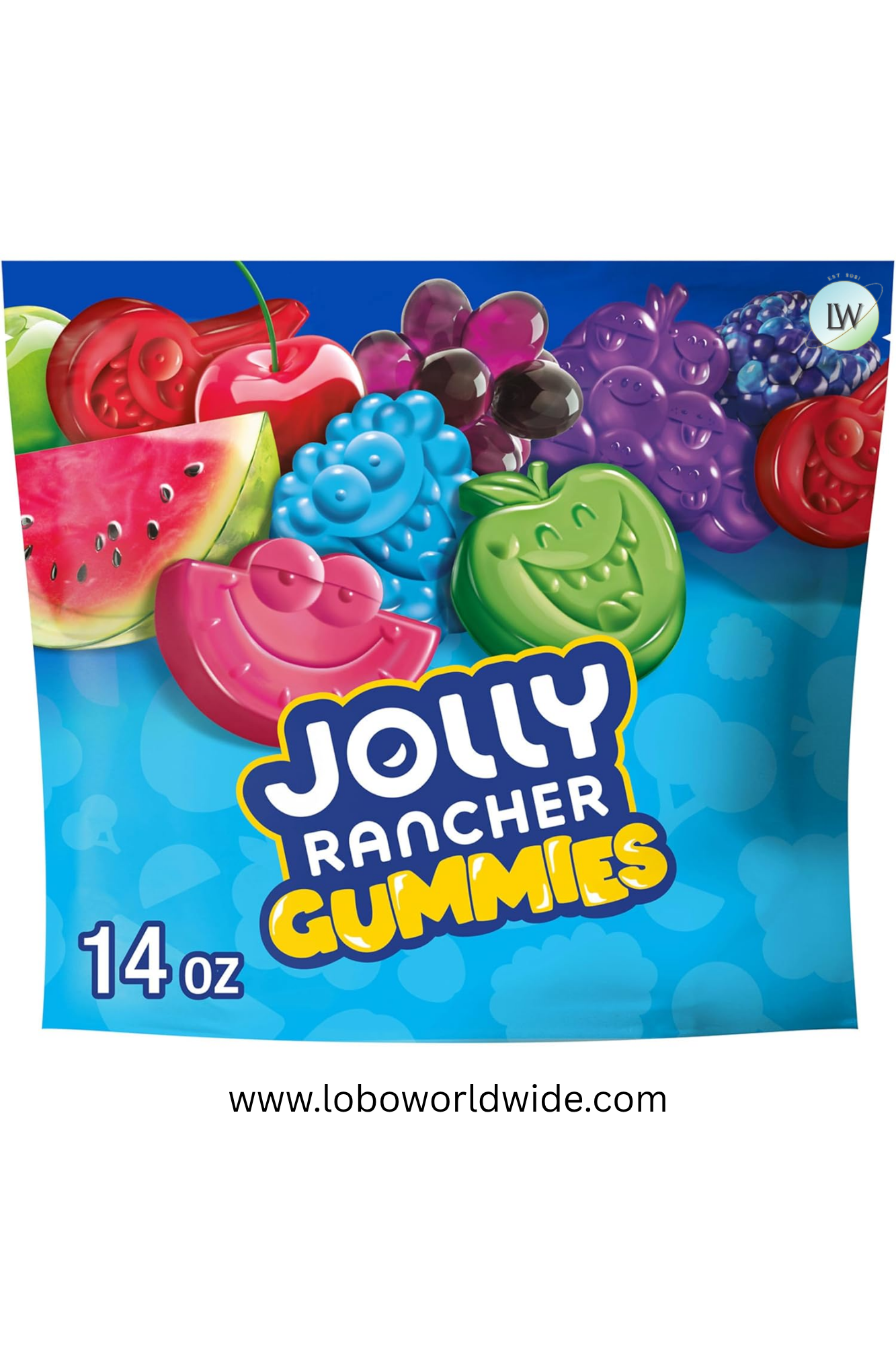 JOLLY RANCHER Gummies Assorted Fruit Flavored Candy Bag(Various Sizes)