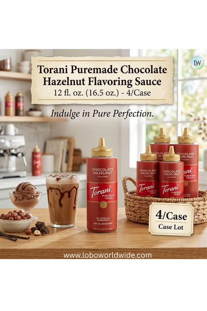 Torani Puremade Flavoring Sauce 12 fl. oz. - 4/Case