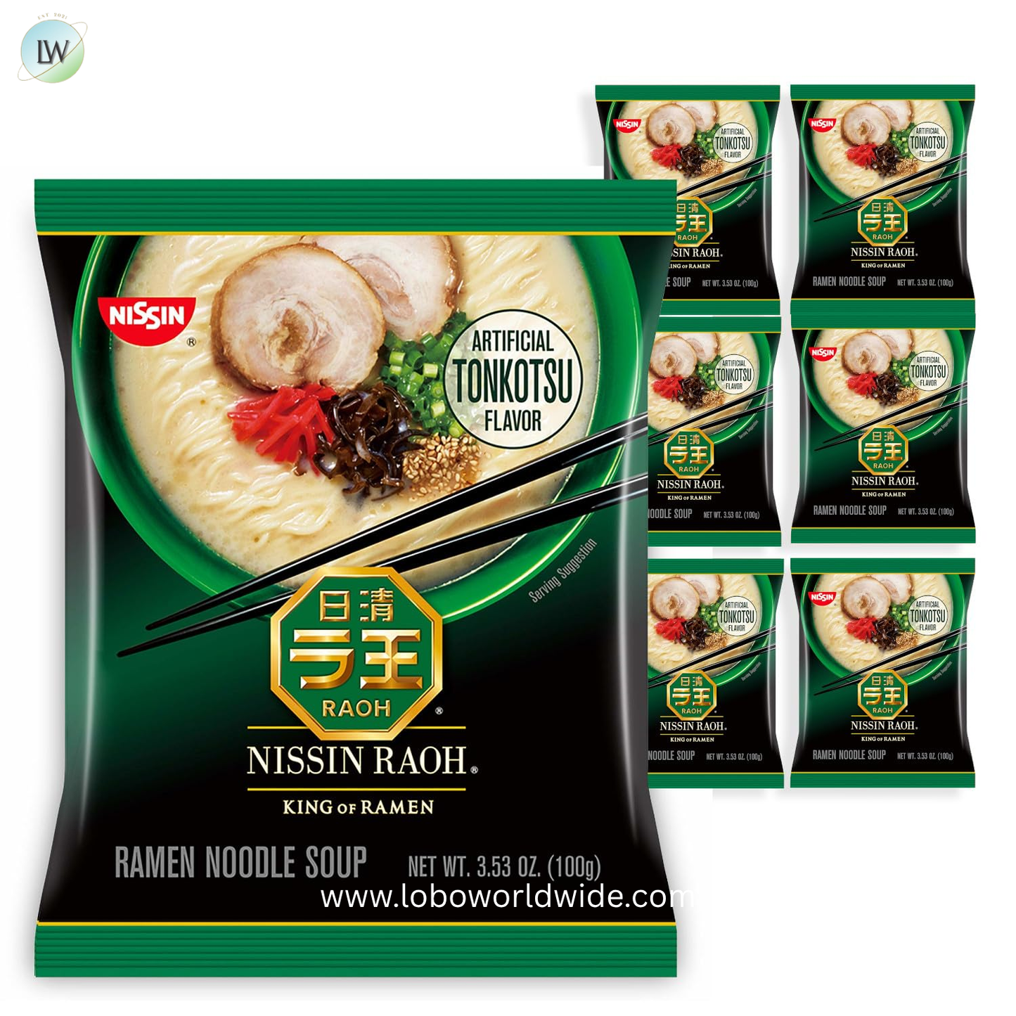 Nissin RAOH Ramen Noodle Soup, 3.53 Ounce
