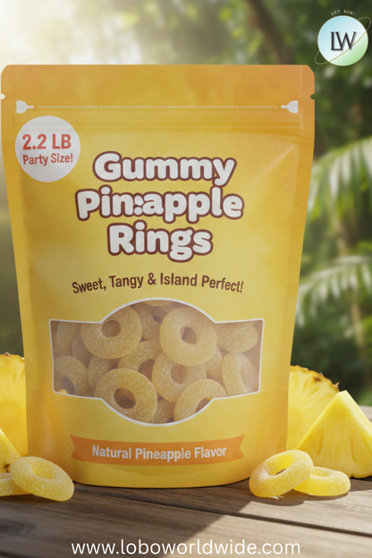 Gummy Pineapple Rings (Various Sizes)