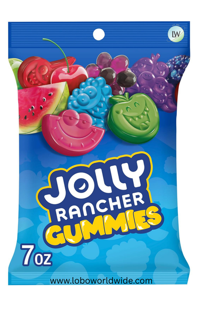 JOLLY RANCHER Gummies Assorted Fruit Flavored Candy Bag(Various Sizes)