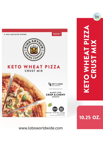 King Arthur Baking Company, Low-Carb and Keto Friendly Pizza Crust Mix, 10.25 oz.