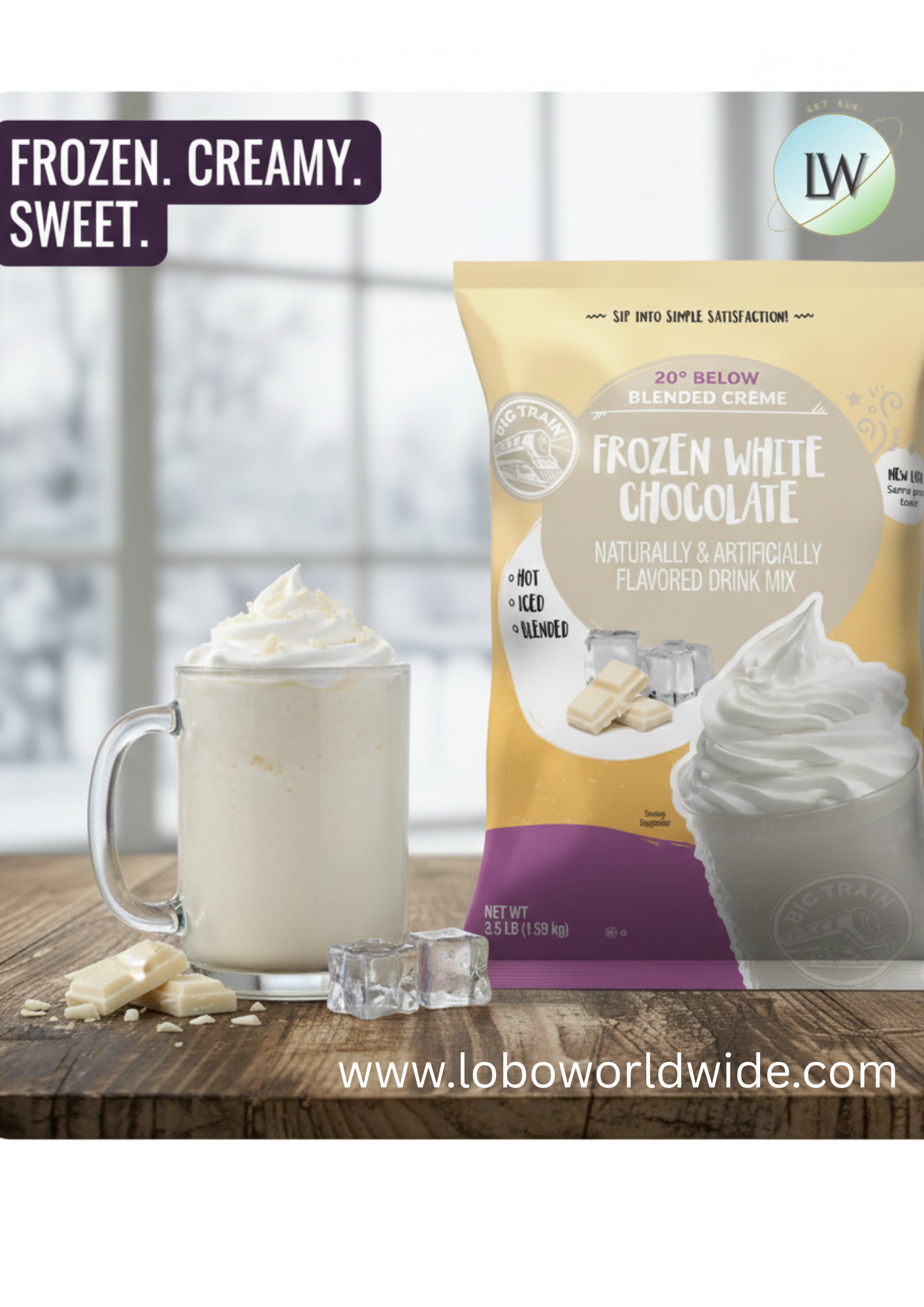 Big Train 3.5 lb. Ice Coffee Mix(various flavours)