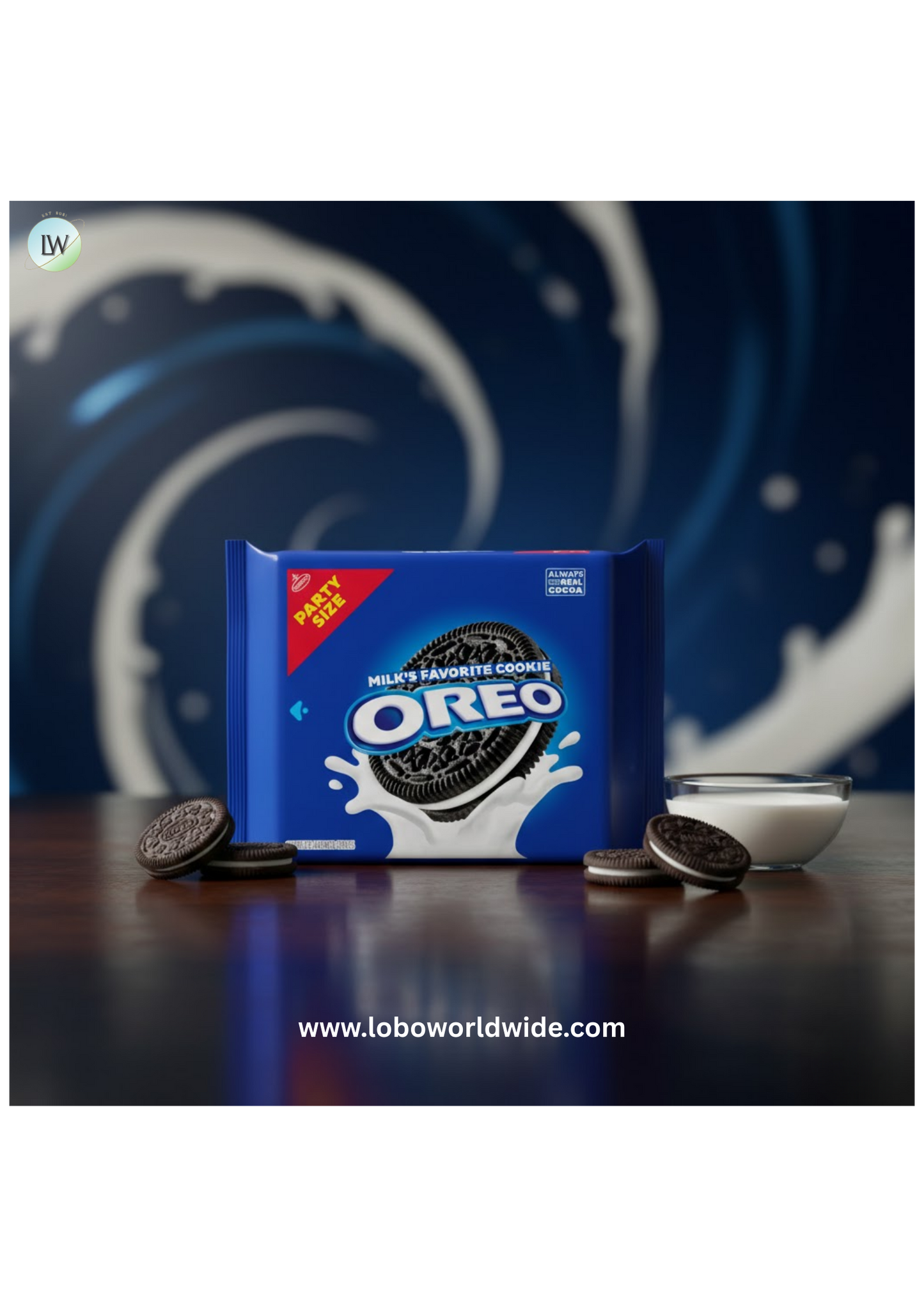 OREO Chocolate Sandwich Cookies, Party Size, 24.16 oz