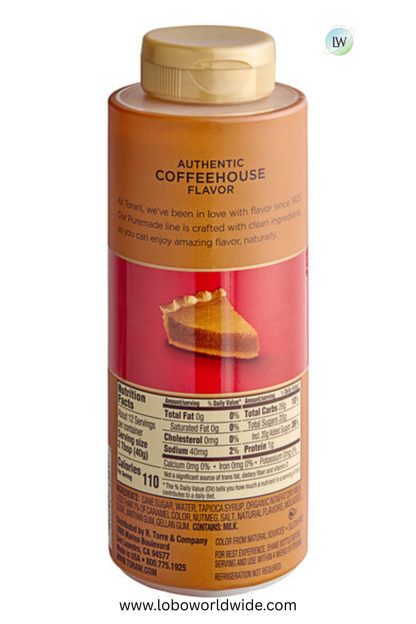 Torani Puremade Flavoring Sauce 12 fl. oz. - 4/Case