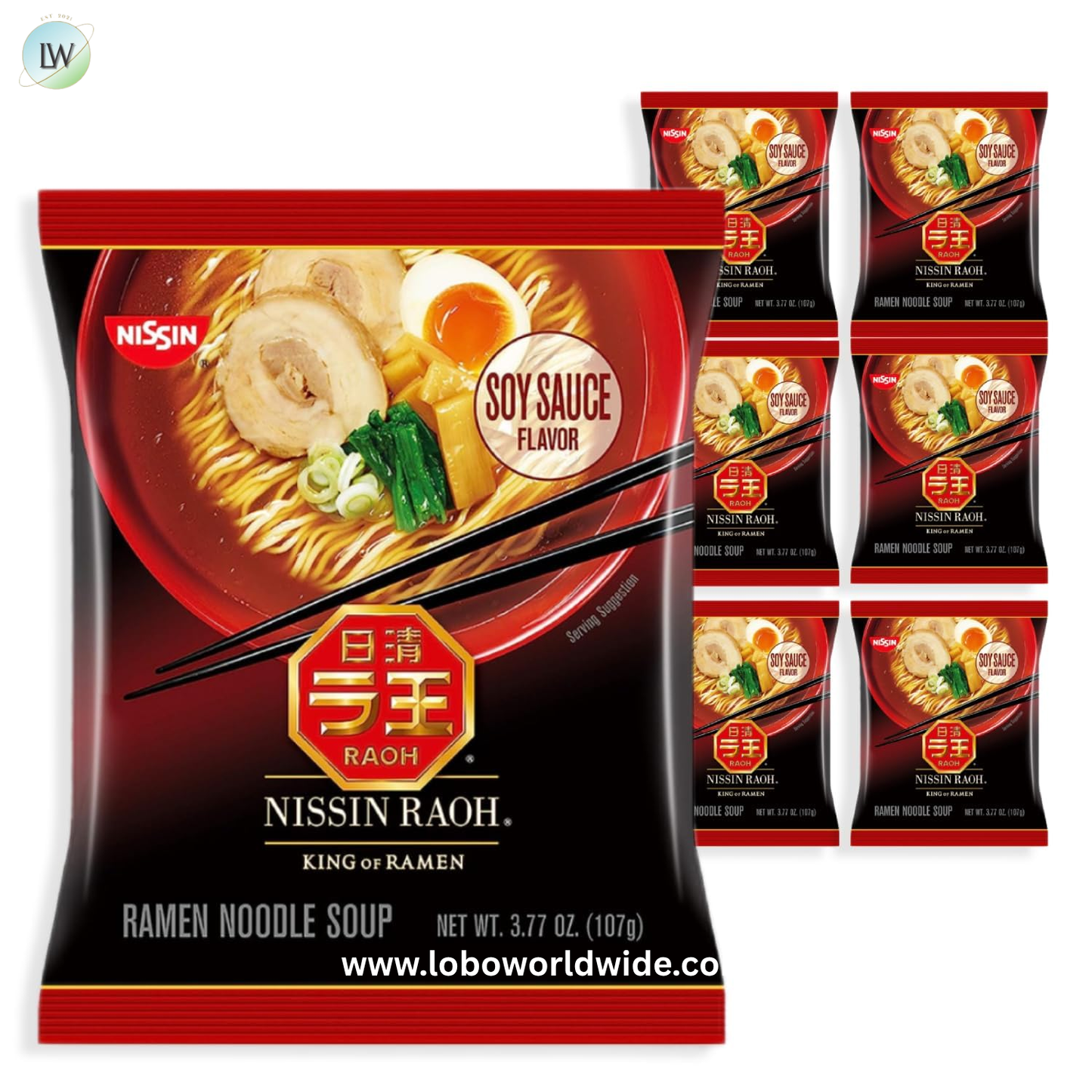 Nissin RAOH Ramen Noodle Soup, 3.53 Ounce