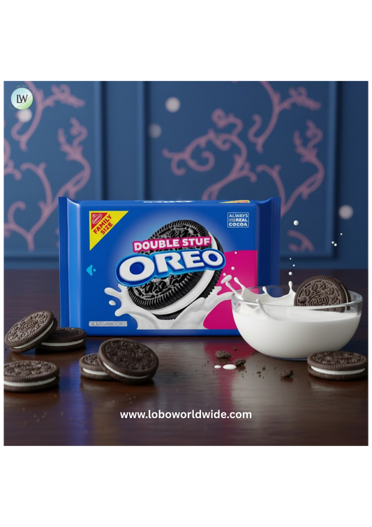 OREO Double Stuf Chocolate Sandwich Cookies, Family Size, 18.71 oz