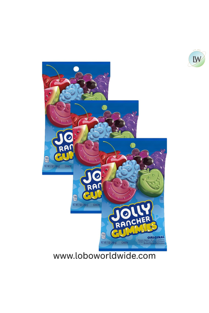 JOLLY RANCHER Gummies Assorted Fruit Flavored Candy Bag(Various Sizes)