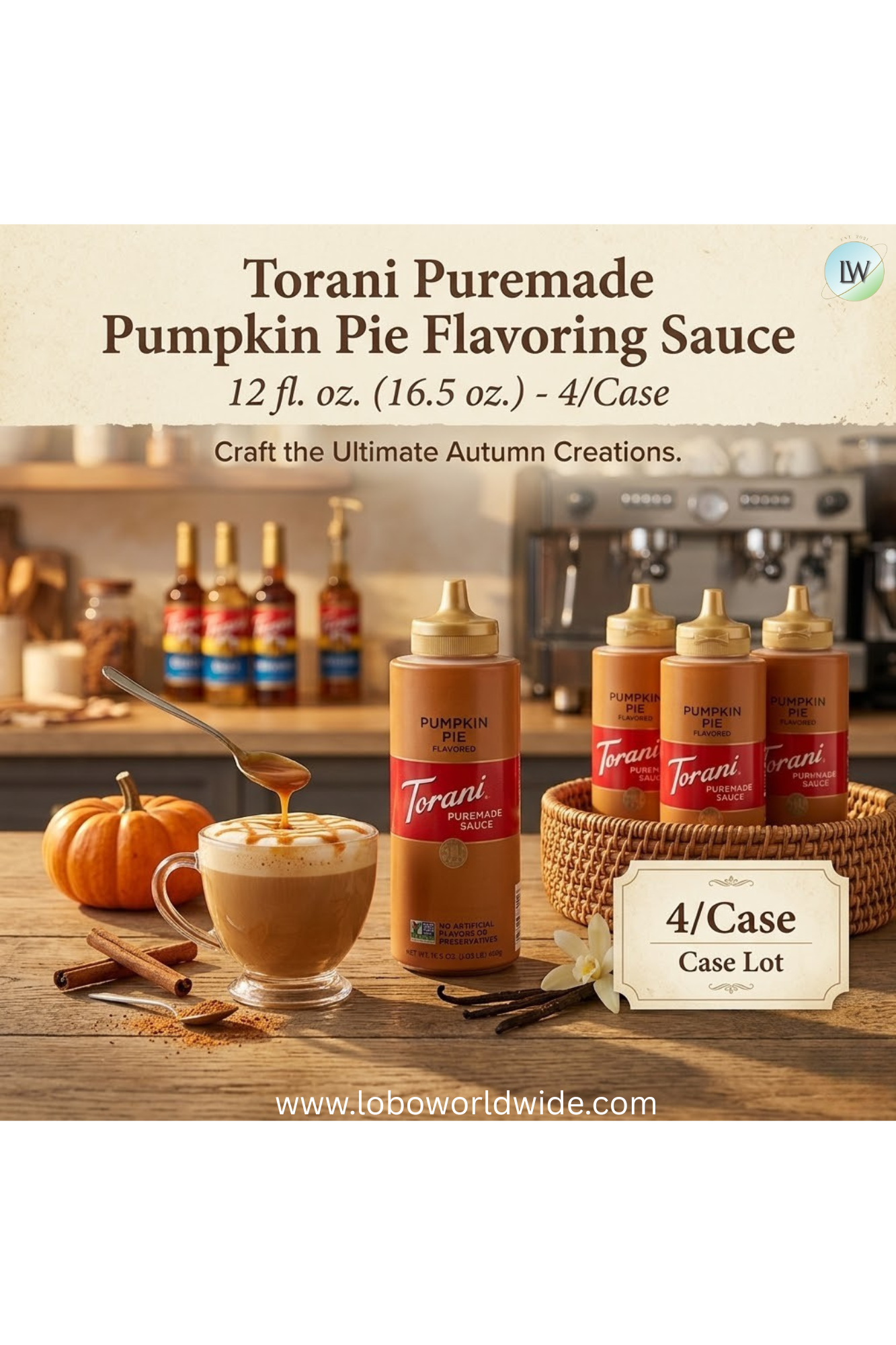 Torani Puremade Flavoring Sauce 12 fl. oz. - 4/Case