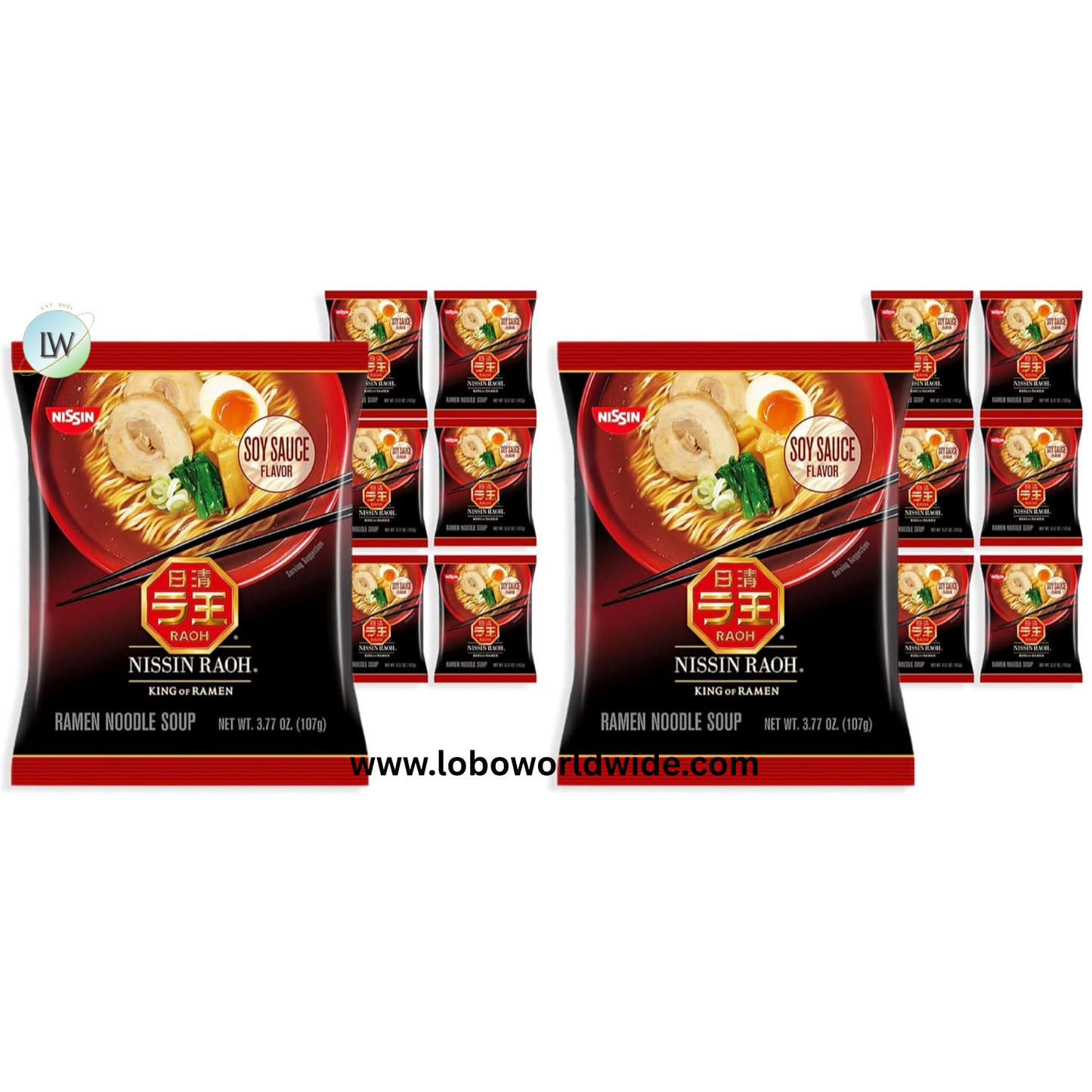 Nissin RAOH Ramen Noodle Soup, 3.53 Ounce