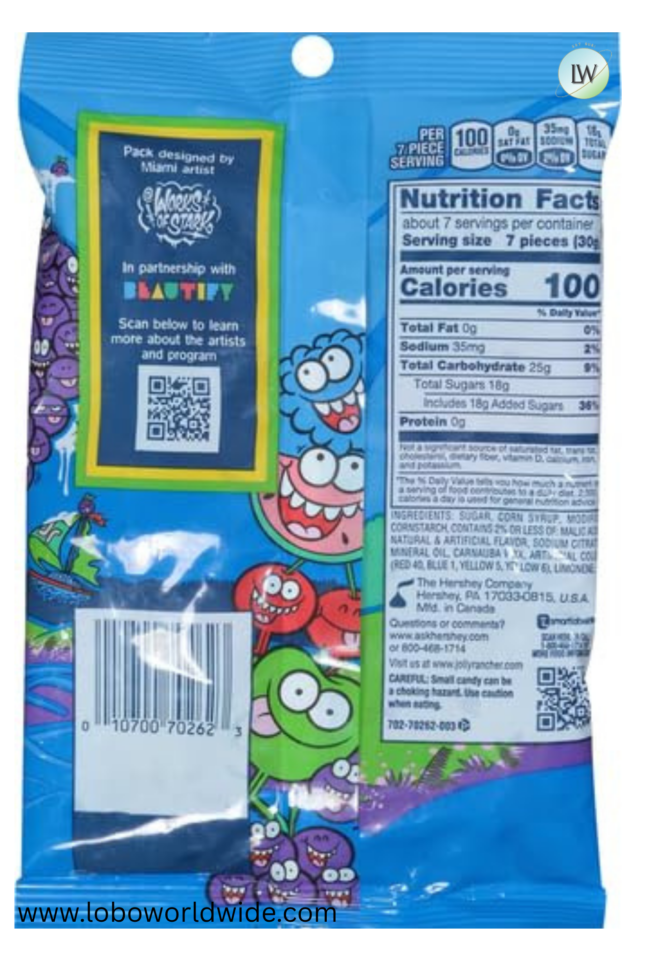 JOLLY RANCHER Gummies Assorted Fruit Flavored Candy Bag(Various Sizes)
