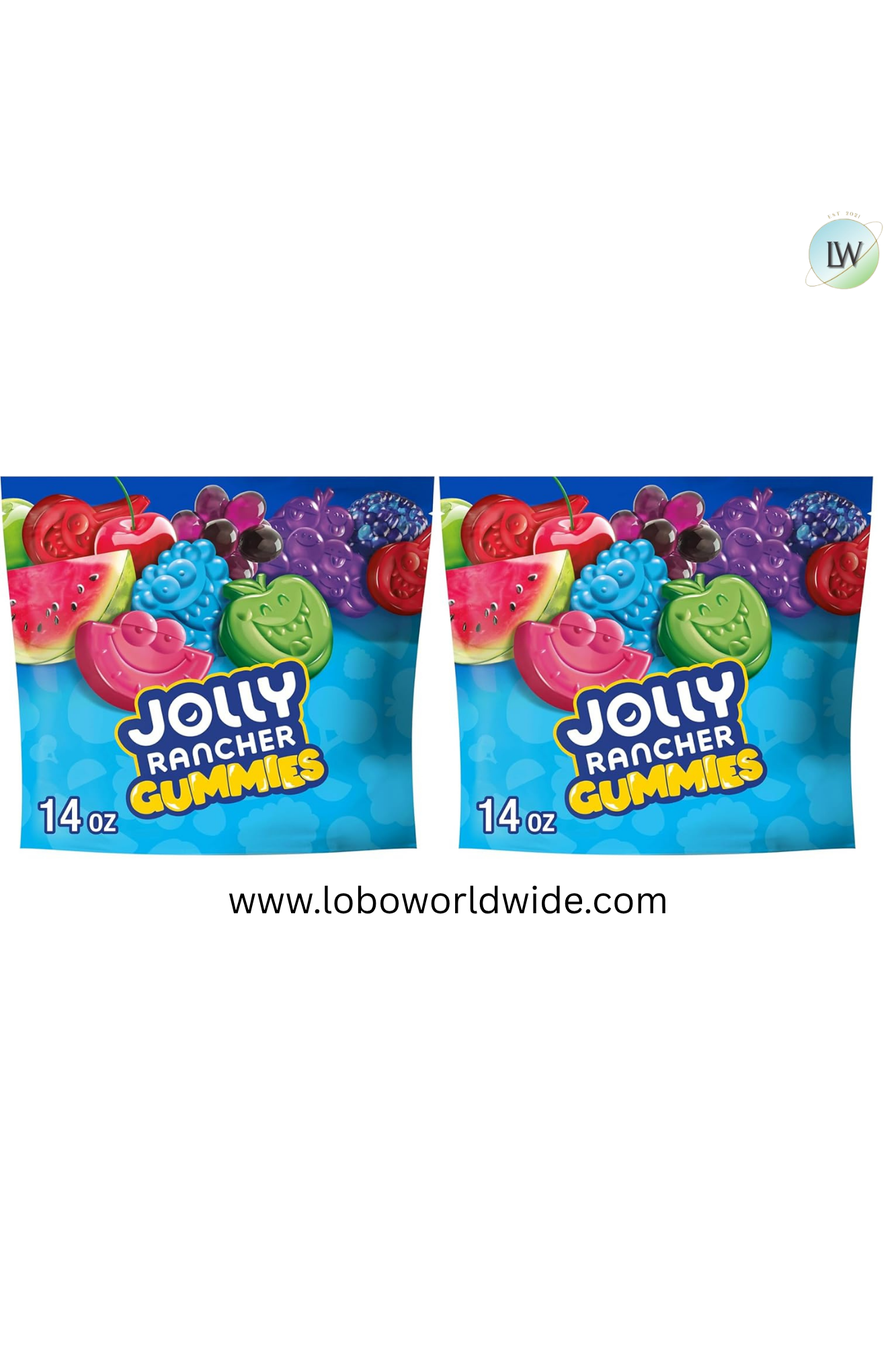 JOLLY RANCHER Gummies Assorted Fruit Flavored Candy Bag(Various Sizes)