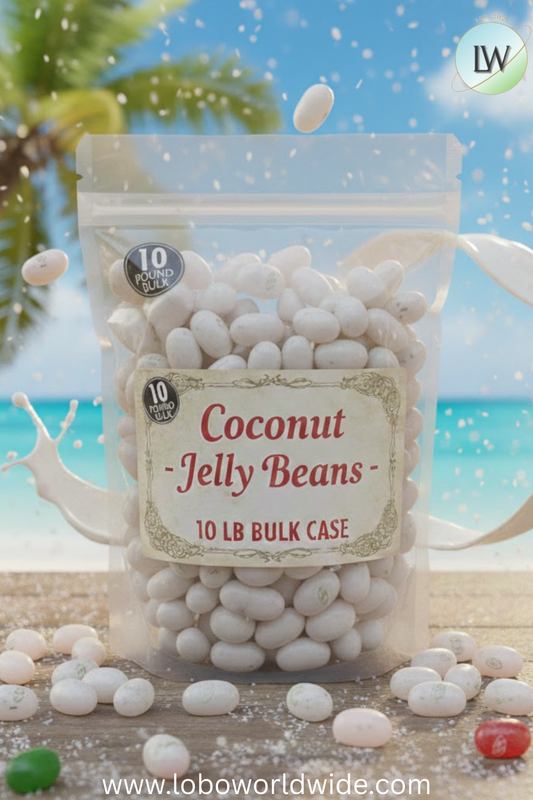 Coconut Jelly Beans - 10 lbs bulk