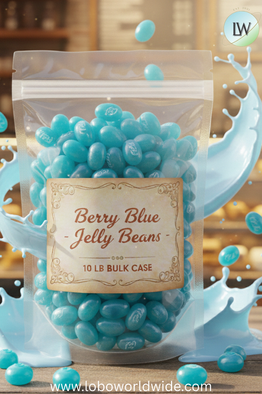 Berry Blue Jelly Beans - 10 lbs bulk
