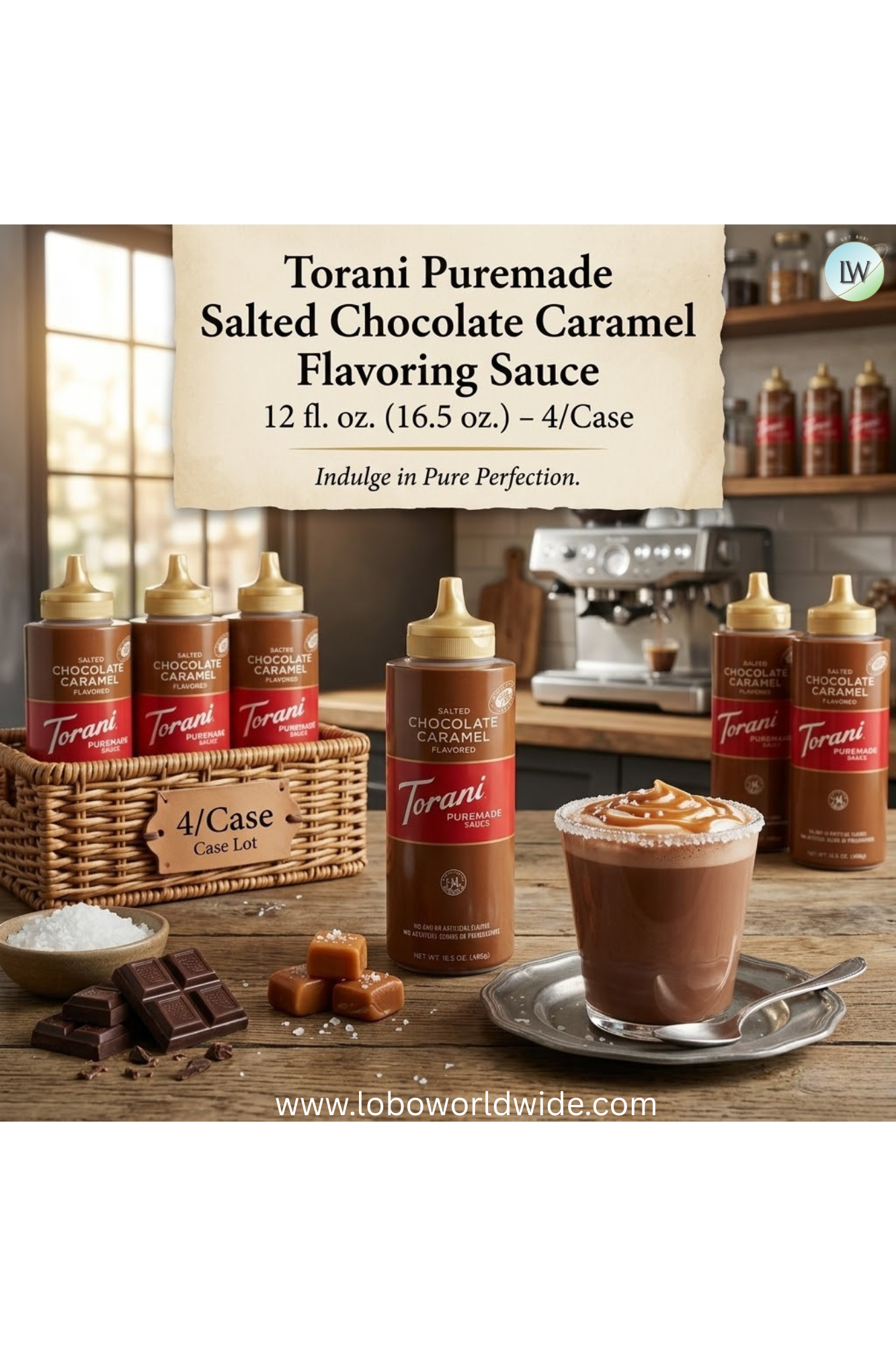 Torani Puremade Flavoring Sauce 12 fl. oz. - 4/Case