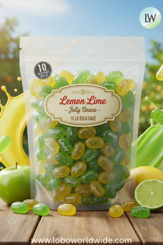 Lemon Lime Jelly Beans - 10 lbs bulk