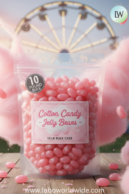 Cotton Candy Jelly Beans - 10 lbs bulk