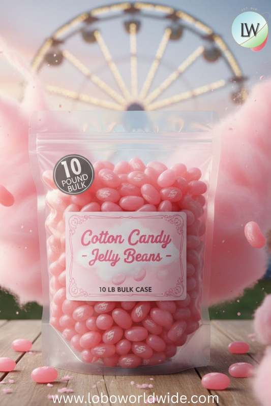 Cotton Candy Jelly Beans - 10 lbs bulk