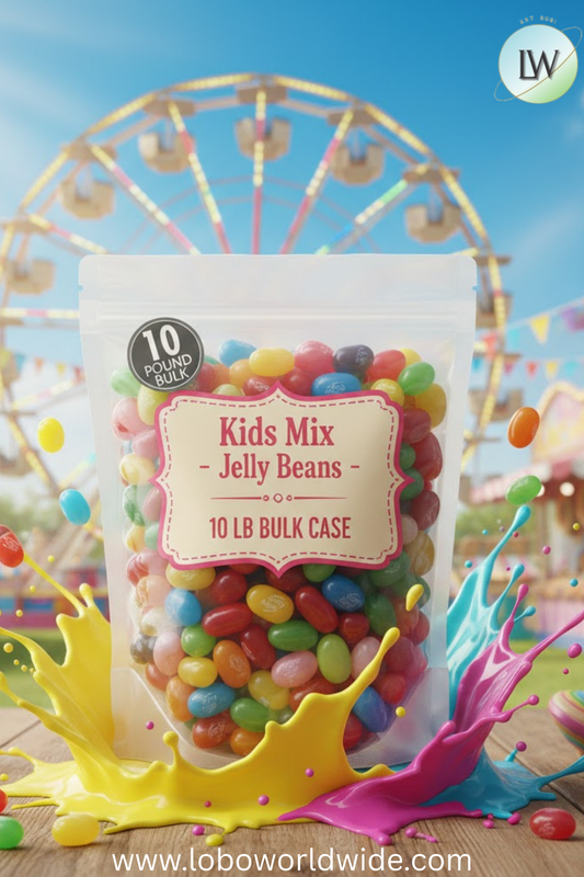 Kids Mix Jelly Beans - 10 lbs bulk