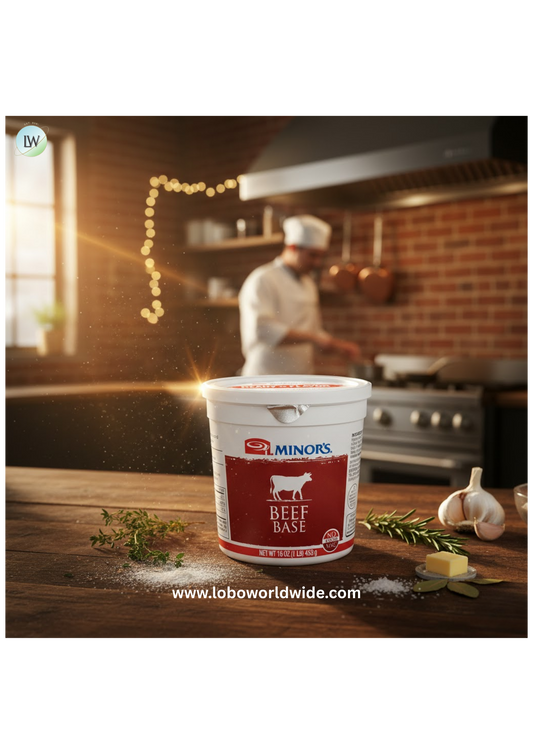 Minor's Beef Base 1 lb. Tub - 6/Case