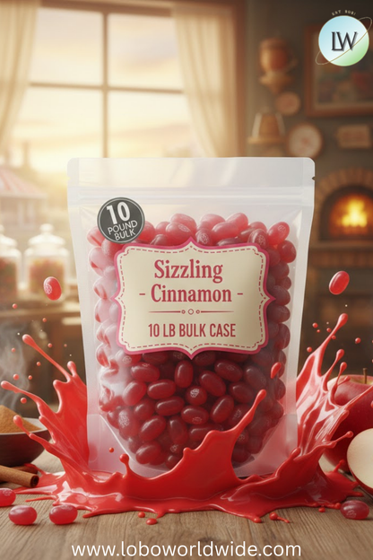 Sizzling Cinnamon Jelly Beans - 10 lbs bulk