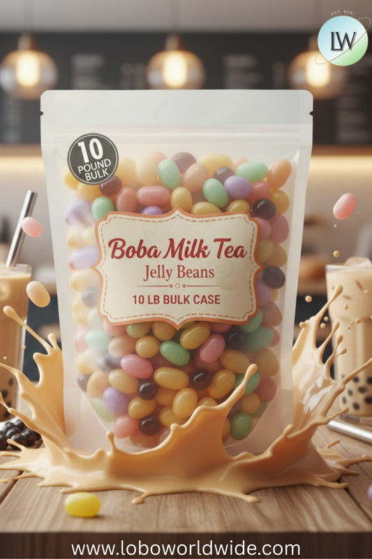 Boba Milk Tea Jelly Beans - 10 lbs bulk