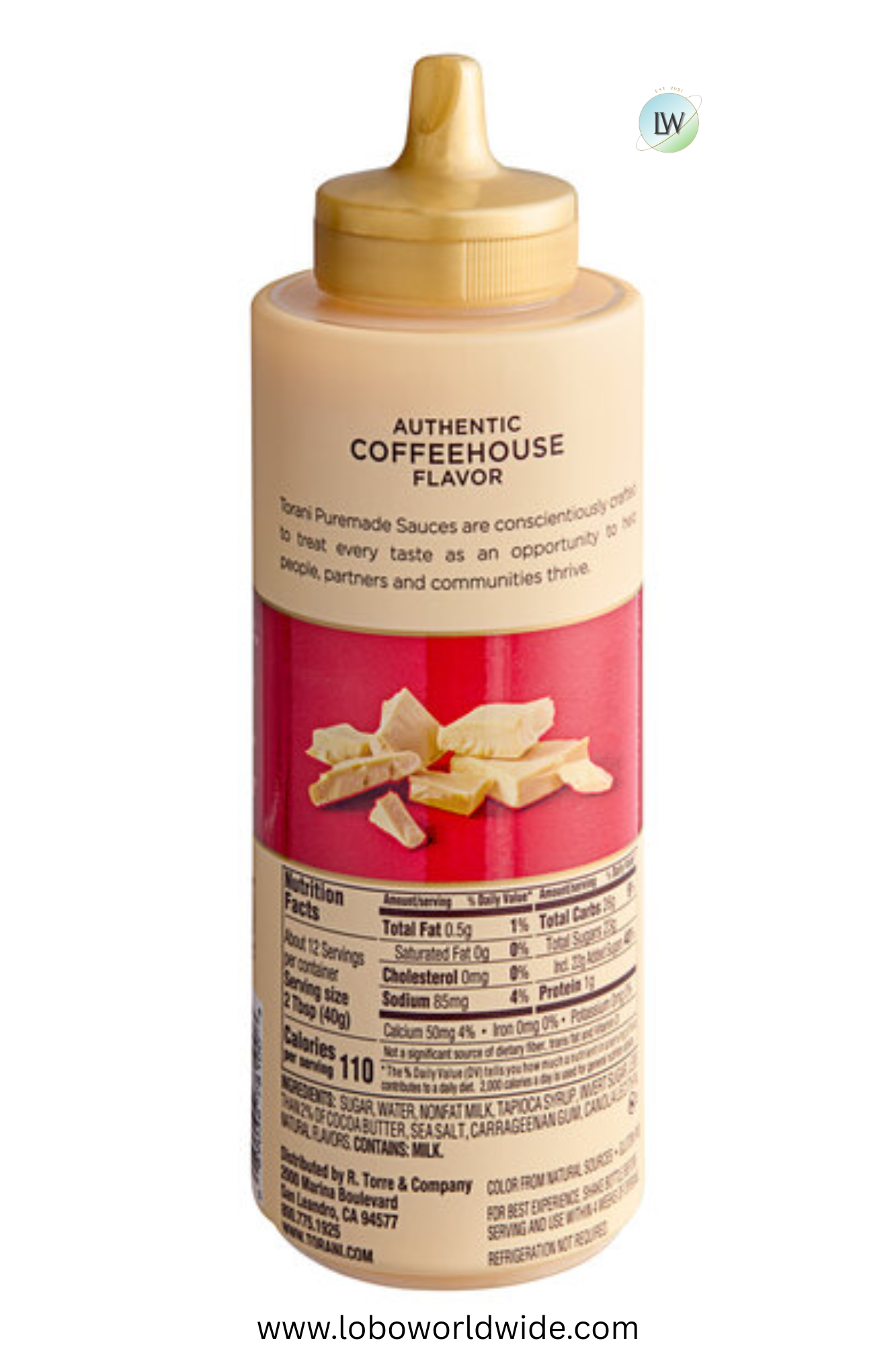 Torani Puremade Flavoring Sauce 12 fl. oz. - 4/Case