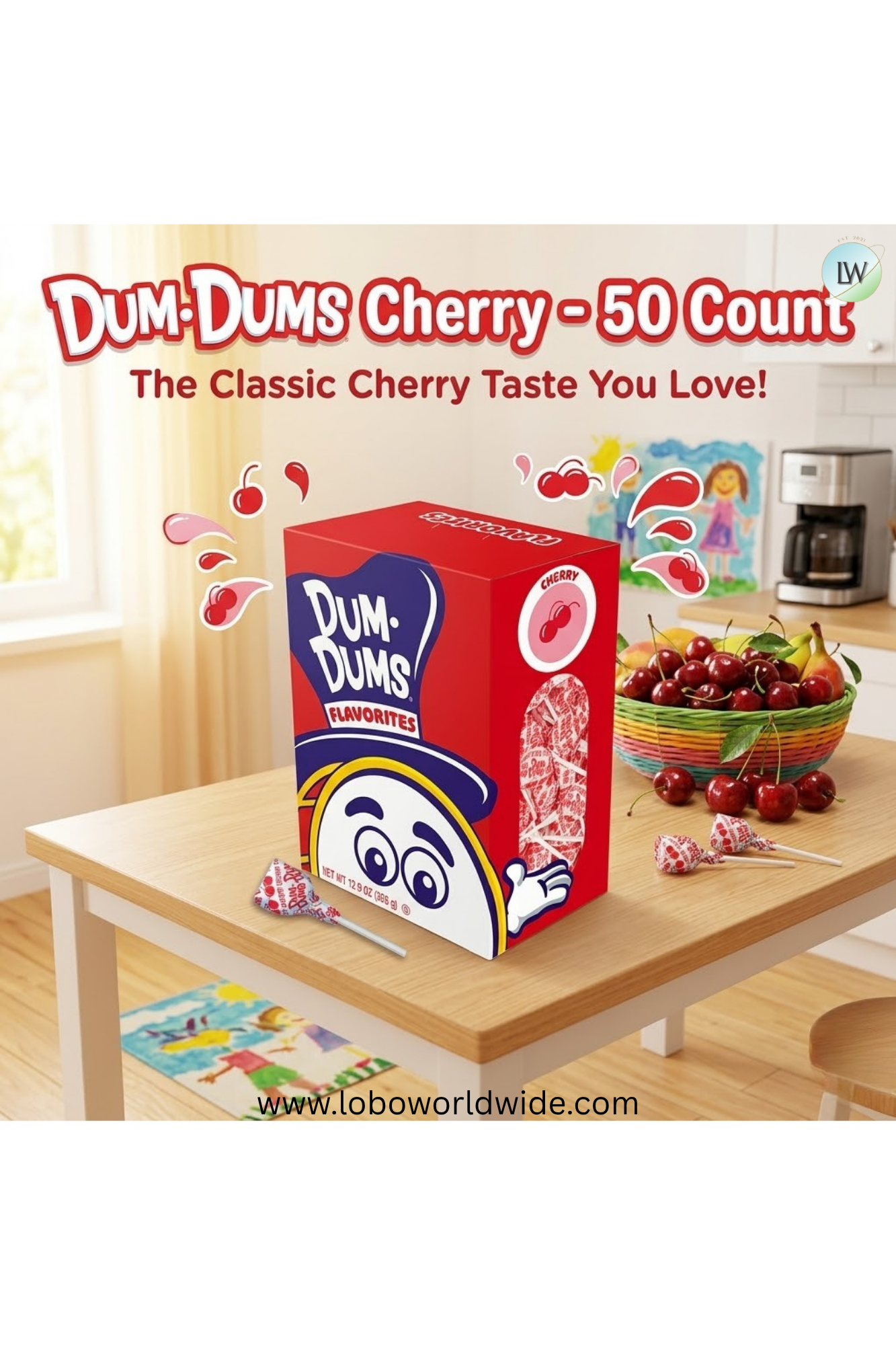 Dum Dums Lollipops, 50 ct.