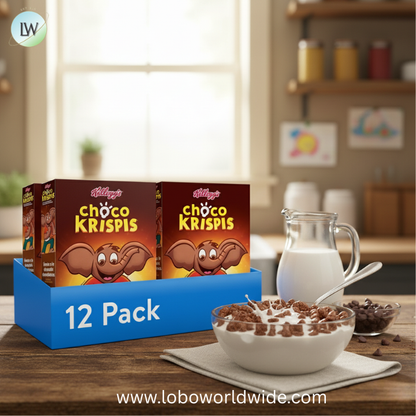 Kellogg's Choco Krispis Breakfast Cereal, 9 Vitamins and Minerals, Kids Snacks, Original, 23.3oz Box (1 Box)