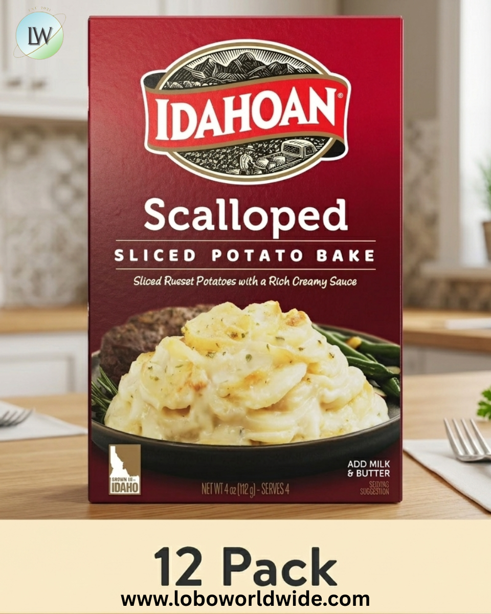 (12 pack) Idahoan Scalloped Homestyle Casserole Side Dish, 4 oz