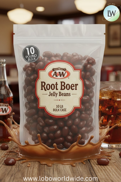 A&W® Root Beer Jelly Beans - 10 lbs bulk