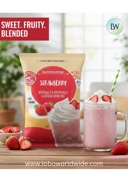 Big Train 3.5 lb.  Blended Ice Coffee Mix-5/case & 4/case (various flavours)