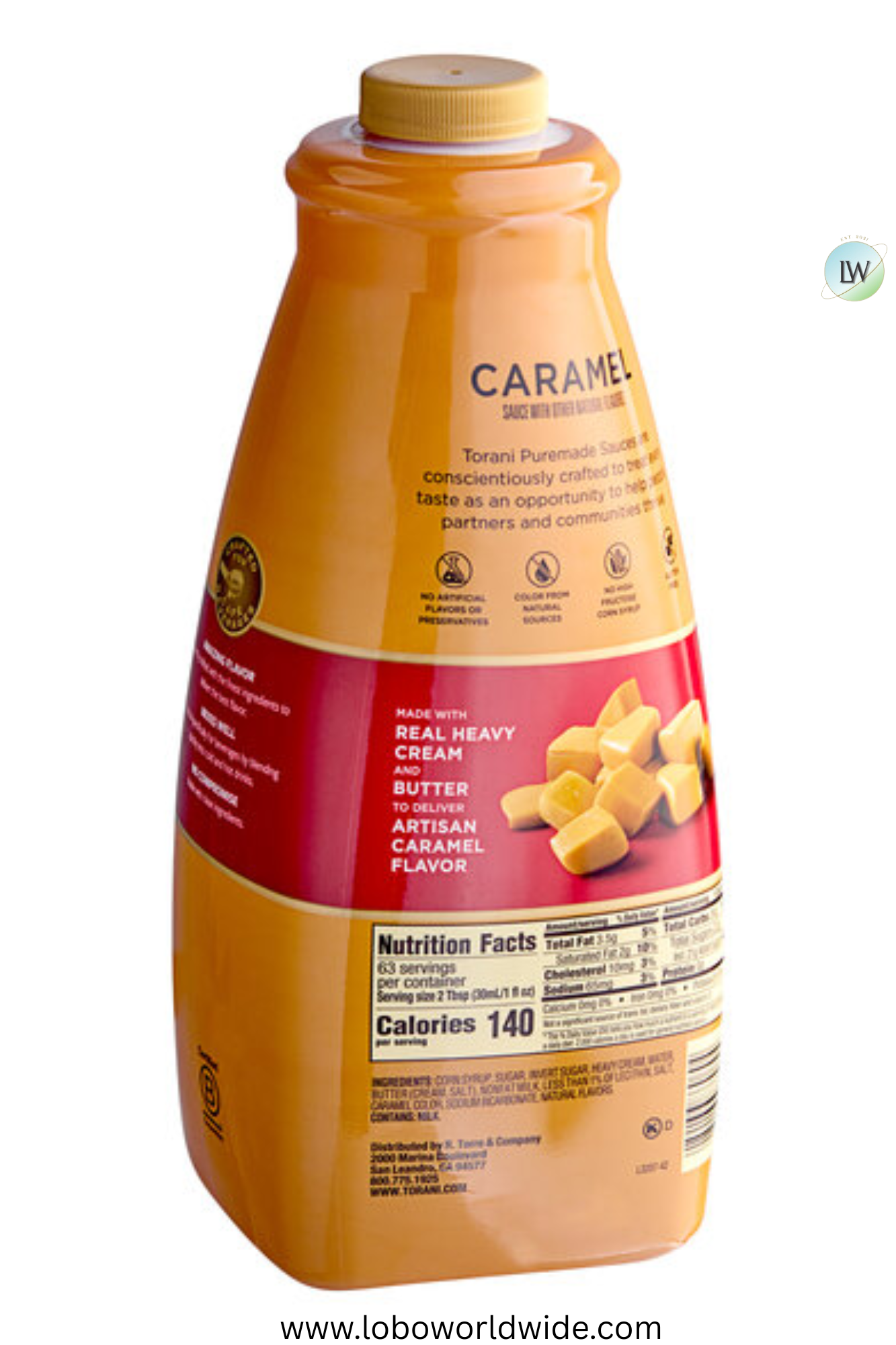 Torani Flavoring Sauce 64 fl. oz. - 4/Case