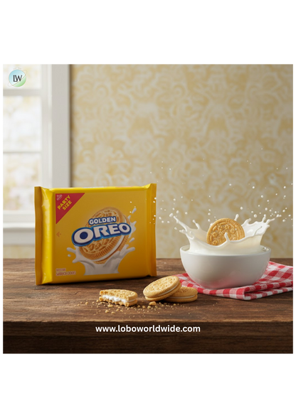 OREO Golden Sandwich Cookies, Party Size, 24.16 oz