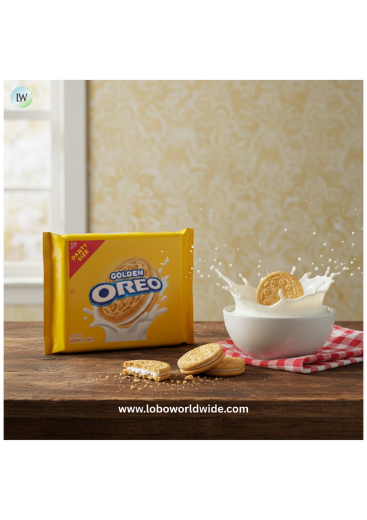 OREO Golden Sandwich Cookies, Party Size, 24.16 oz