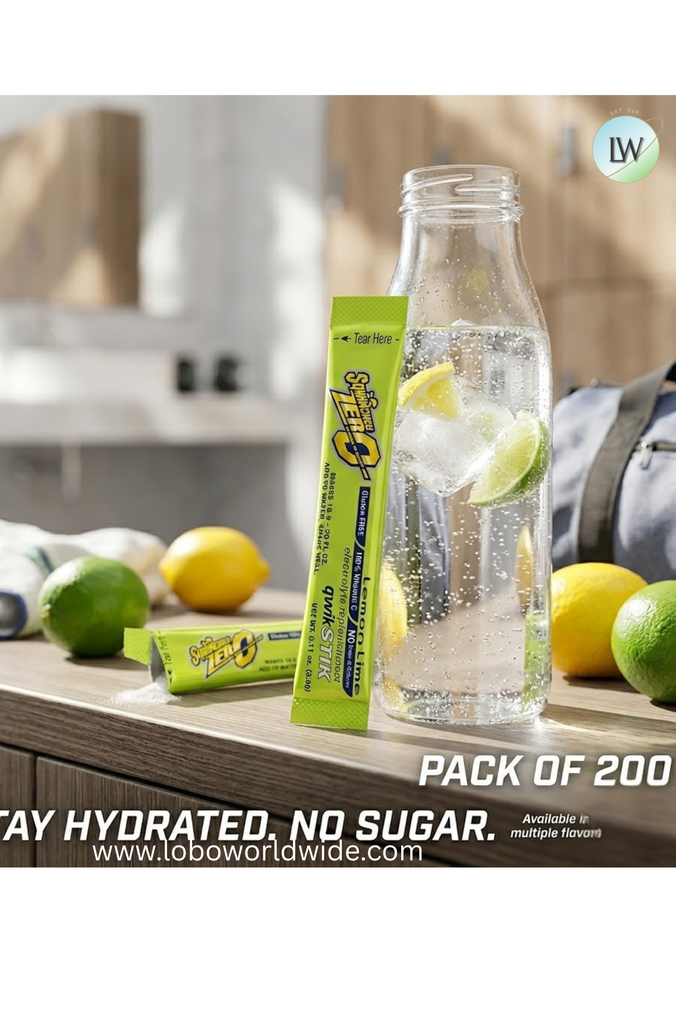 Sqwincher Qwik Stik ZERO Sugar, 0.11 oz, Pack, Yields 20 oz,200pk(Various Flavours)
