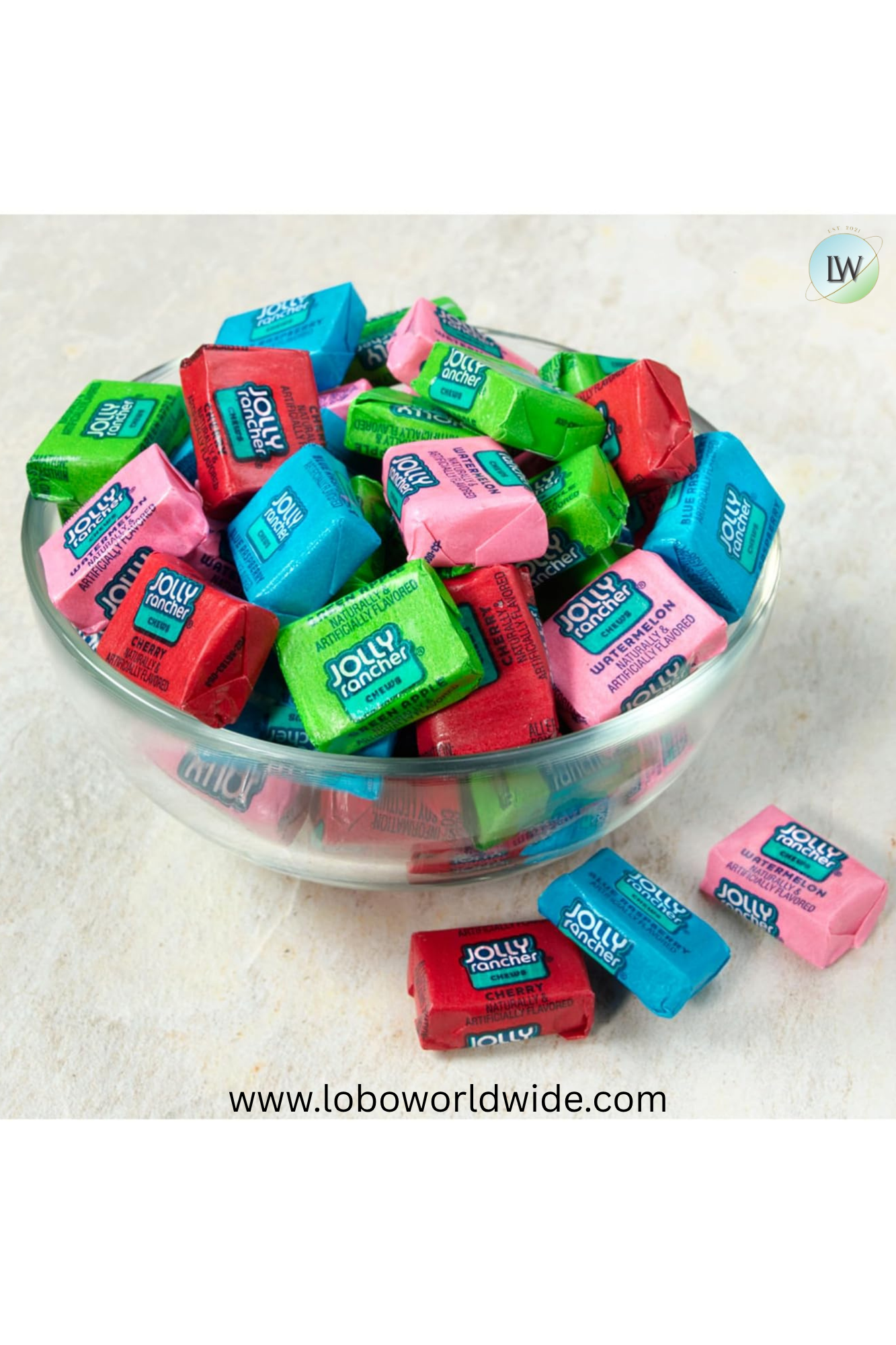 JOLLY RANCHER Chews Assorted Fruit Flavored Candy Box, 2.06 oz (12 Count)