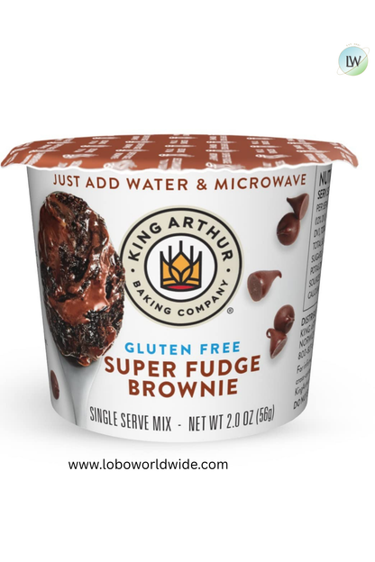 King Arthur Flour Gluten-Free Single Serve Super Fudge Brownie Mix, 2 Oz (Pack of 12)
