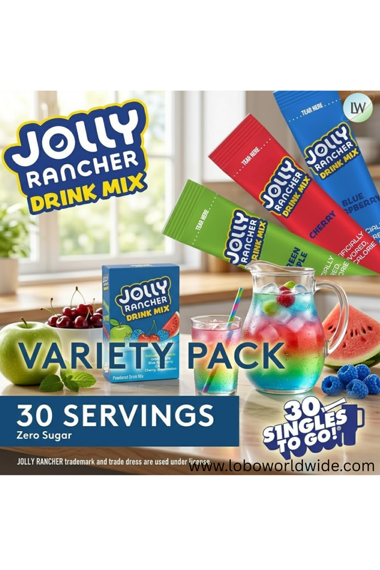 Jolly Rancher Singles To Go Powdered Drink Mix(Various Sizes & Flavours)