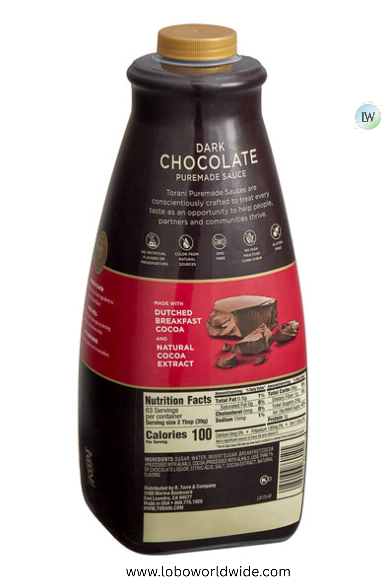 Torani Flavoring Sauce 64 fl. oz. - 4/Case