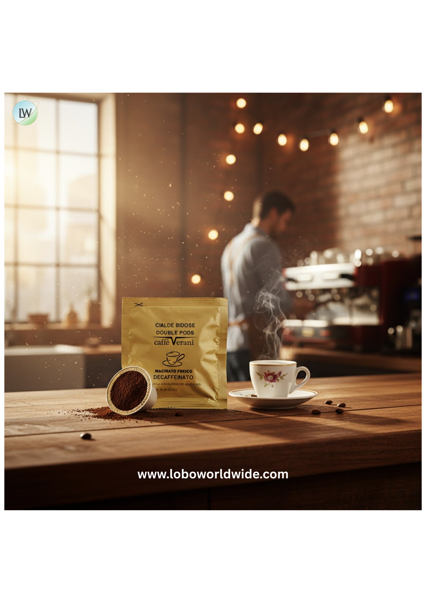 Caffe Verani Imported Italian Decaf Espresso Pods