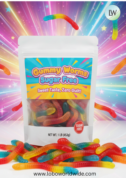 Gummy Worms Sugar Free(Various Sizes)