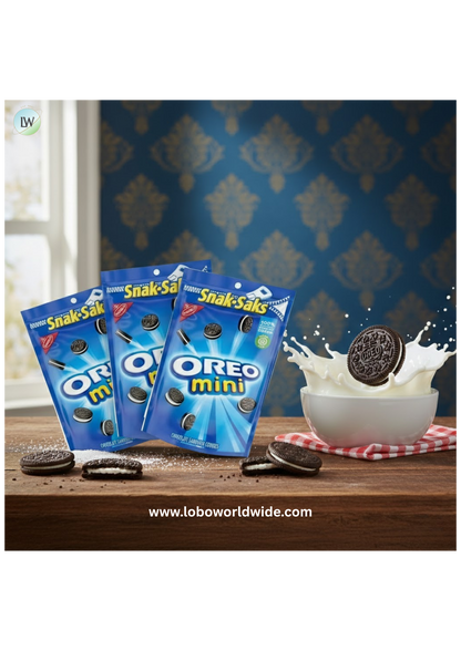 (3 pack) OREO Minis Chocolate Sandwich Cookies, 8 oz