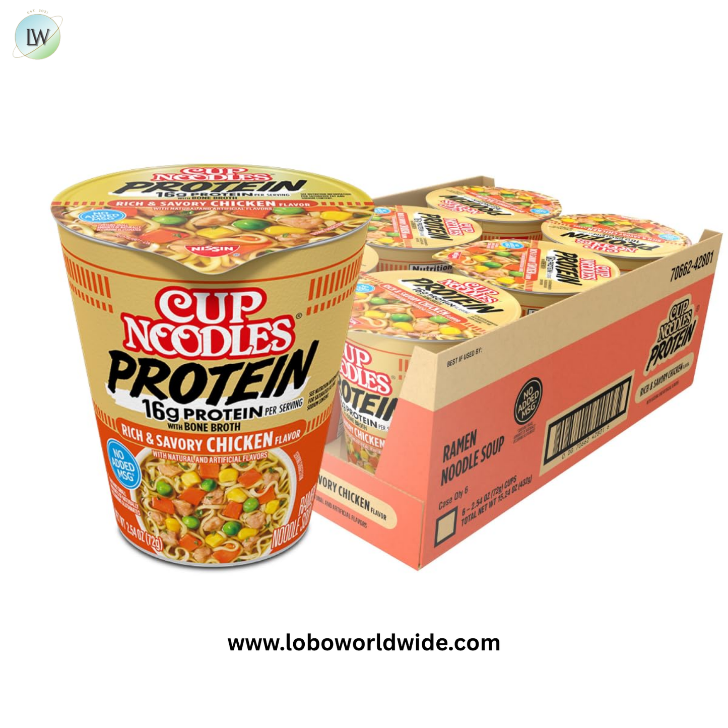 Nissin Hot & Spicy Ramen Noodle Soup, Blazing Hot, 3.32 Ounce (Pack of 6)