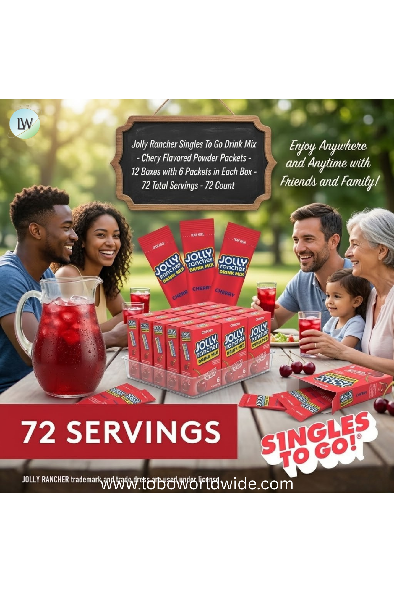 Jolly Rancher Singles To Go Powdered Drink Mix(Various Sizes & Flavours)